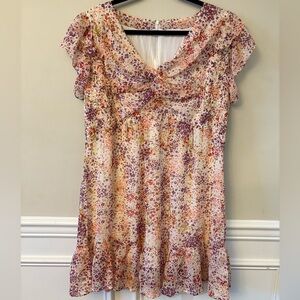 Chic Soul Multicolor Floral Mini Dress